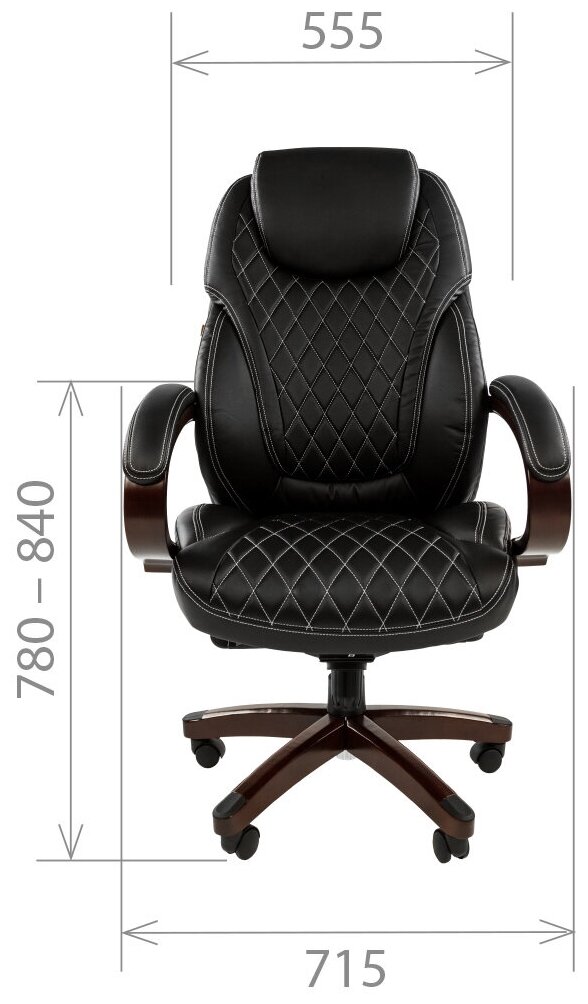 Кресло руководителя Chairman 406 чёрный