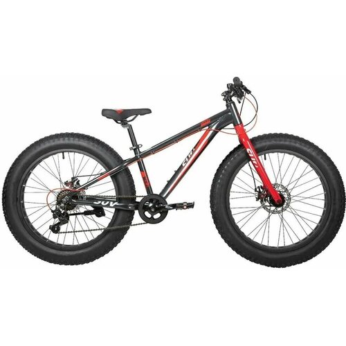 Велосипед Novatrack SUV FATBIKE D, 24, 7 скоростей, алюминиевая рама, графит