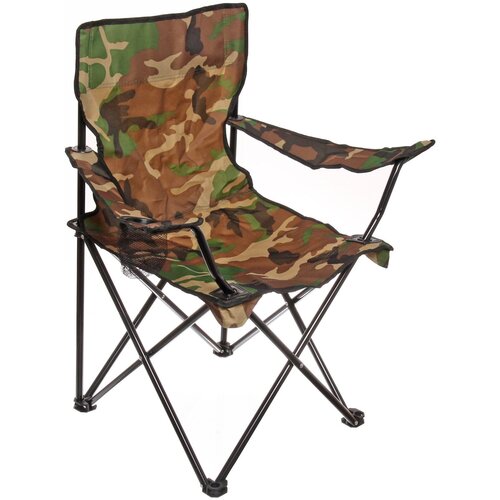 Кресло складное с подлокотникам в чехле до 100кг 48*48*78см хаки