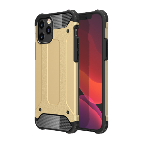 фото Чехол- бампер mypads для iphone 12 (6.1) / iphone 12 pro (6.1) противоударный усиленный ударопрочный золотой
