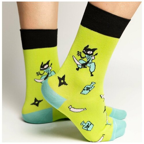 Носки St. Friday, размер 38-41, зеленый укороченные носки unisex st friday socks work or морг by илья мозги размер 38 41