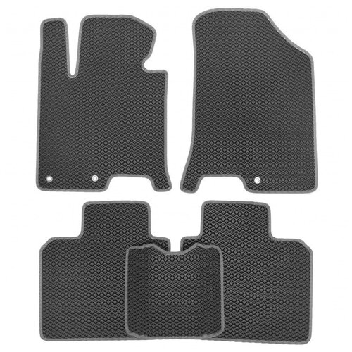 фото Коврики ева для ford mondeo ii 1994 - 2001 vicecar (светло-серая окантовка)