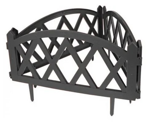 Заборчик MODERN графит 35х60 см 5 шт