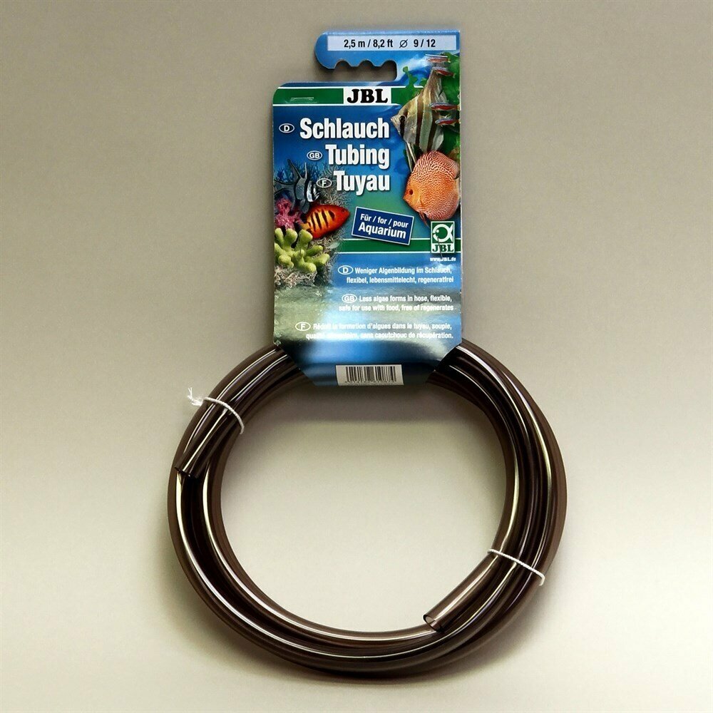 JBL Aquarium tubing GREY 9/12 - Шланг для воды, прозрачный серый, 2,5 м, на подвесе - фотография № 4