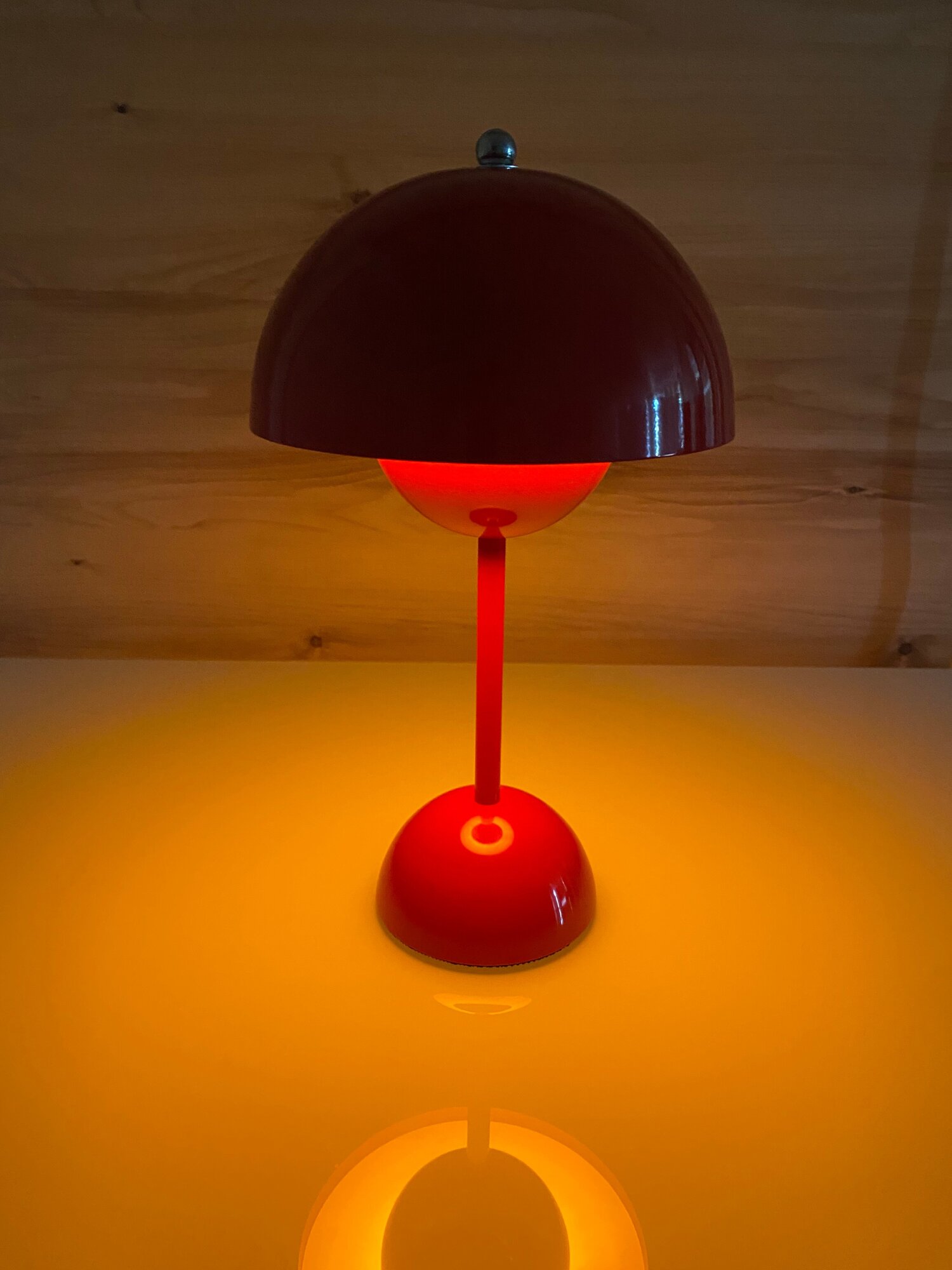 Лампа настольная светодиодная беспроводная LevelDesk SNR, красный - фотография № 9