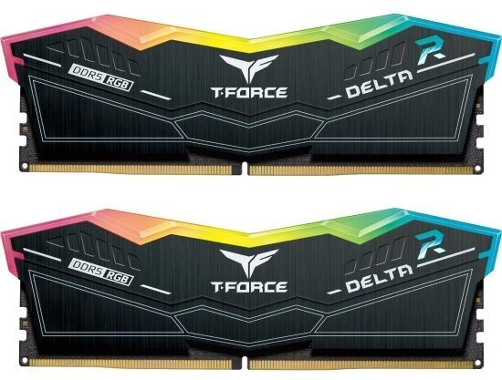 Оперативная память 32 Gb 6400 MHz Team Group T-Force Delta RGB Black (FF3D532G6400HC32ADC01)