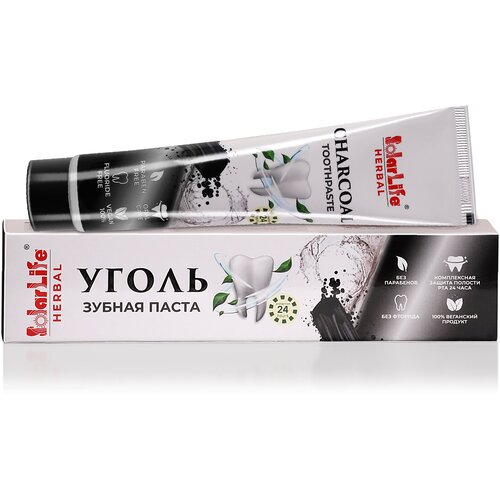 Зубная Паста Уголь зубная паста naturals с натуральным углем и мятой отбеливающая с фторидом 75мл