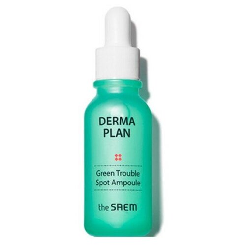 The Saem Сыворотка для проблемной кожи Derma Plan Green Trouble Spot Ampoule, 20 мл сыворотка для лица derma plan green trouble spot ampoule 20мл