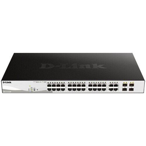 Коммутатор D-Link DGS-1210-28P/FL1A 28G 24PoE 193W управляемый коммутатор управляемый h3c ls 5130s 28p ei gl