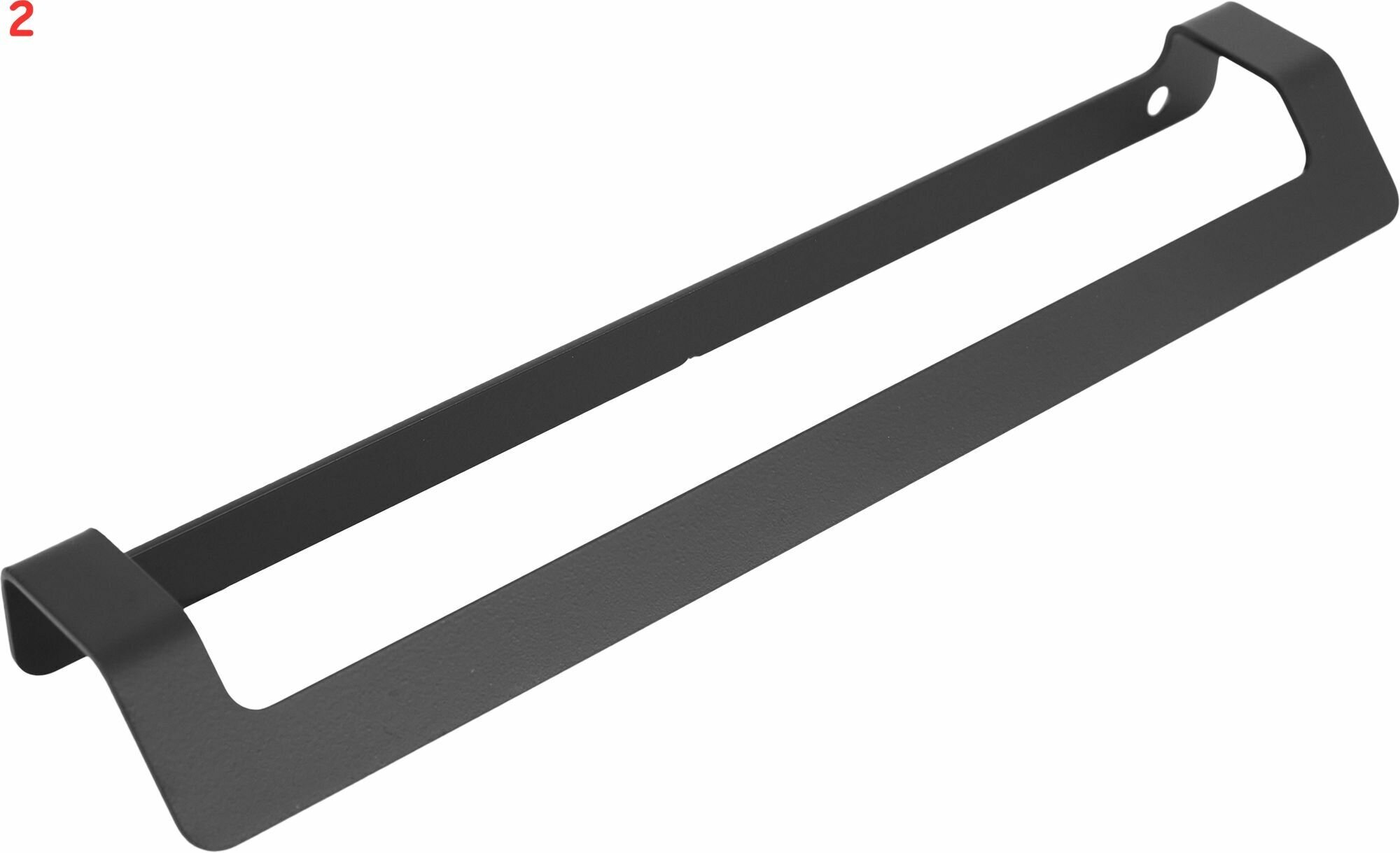 Ручка-профиль CТ3 188 мм сталь, цвет черный (2 шт.)