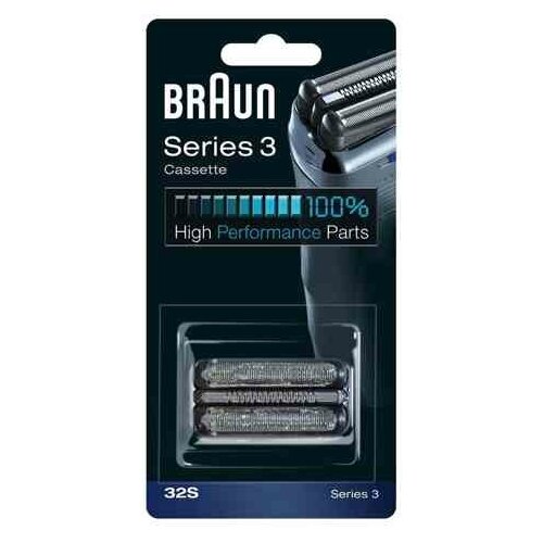 32S Бритвенная кассета Braun 3 серии (32S) тип 5774761 сменная головка для бритвы sh30 52 series 1000 2000 3000 hq64 pt720 pt724 s5010 pt722