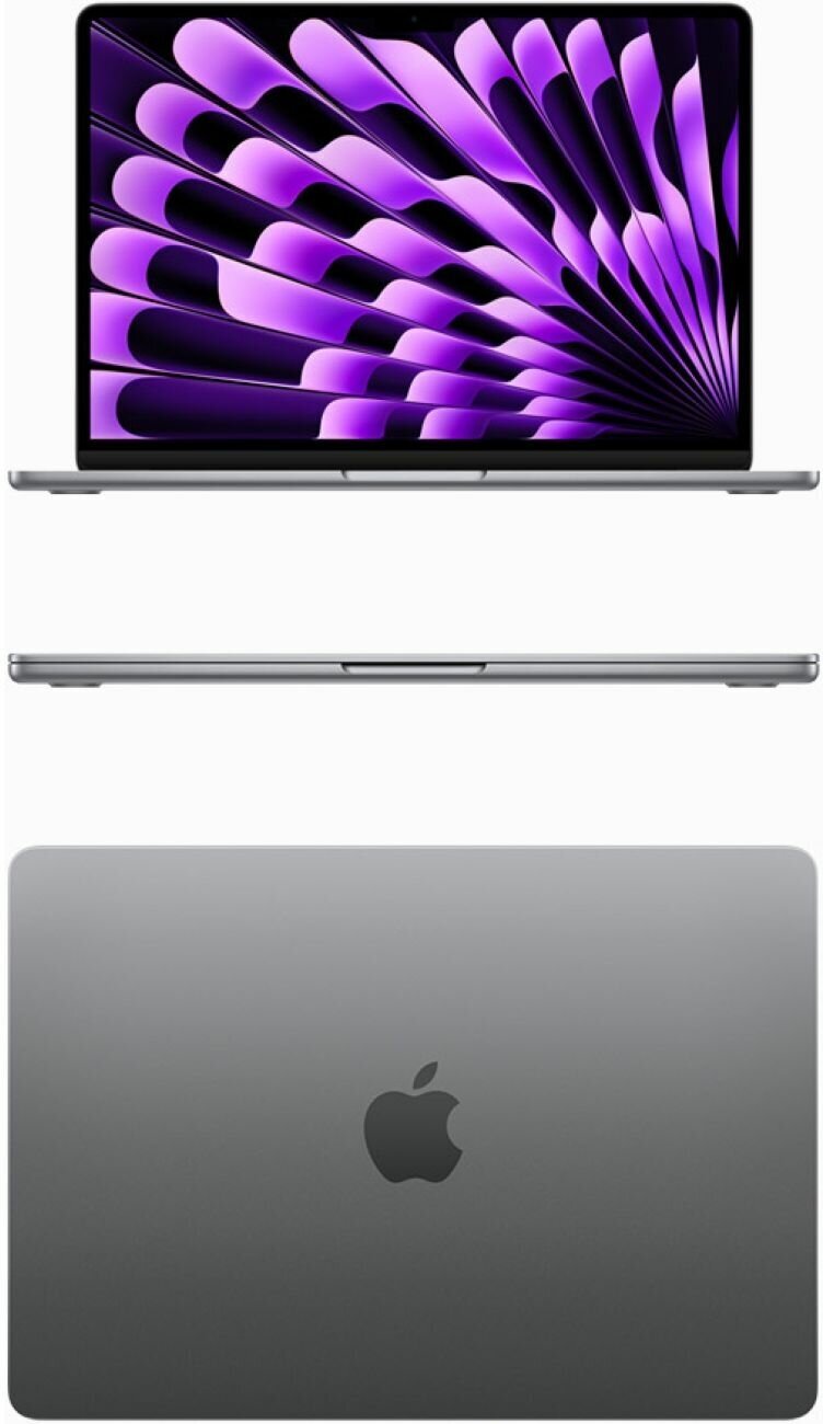 Ноутбук Apple MacBook Air 15 Space Gray (MQKQ3ZP/A) - фото №4