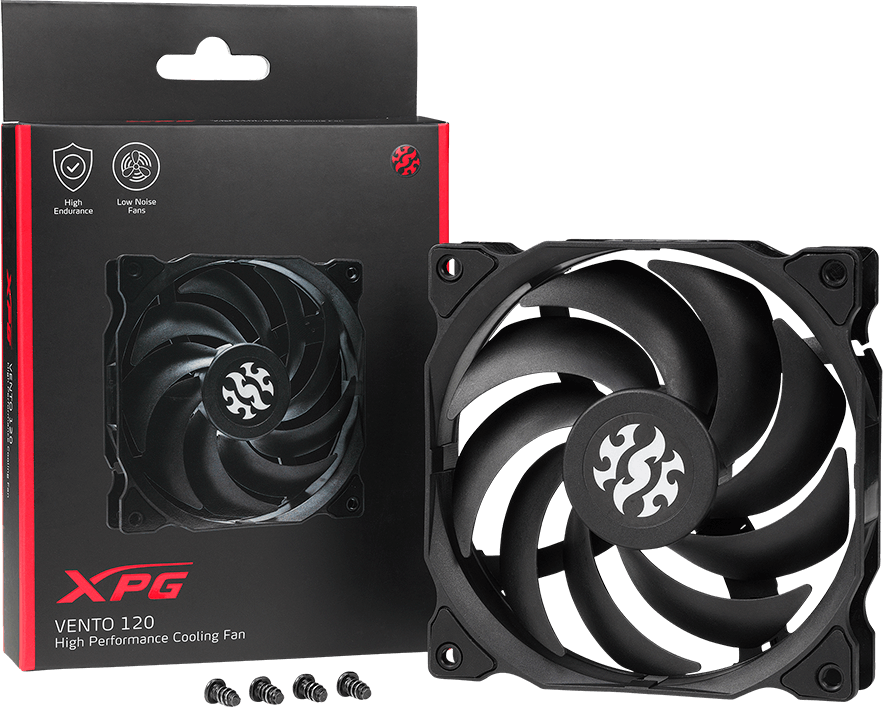 Вентилятор для корпуса XPG Vento 120-BKCWW 120мм - фото №4