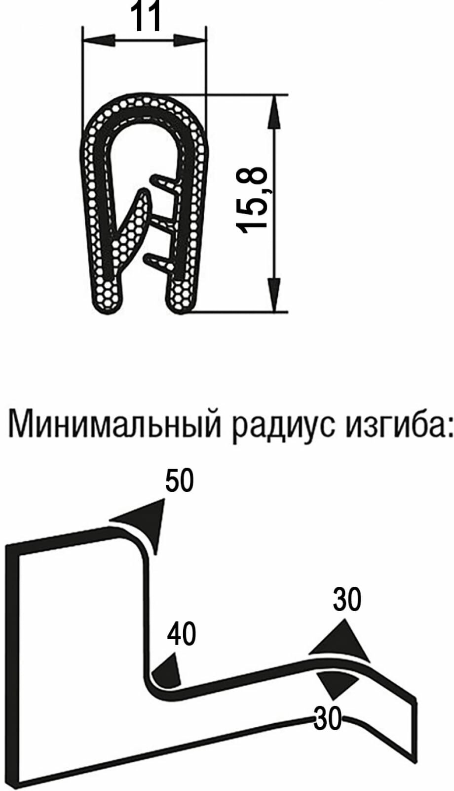 KIPP Профиль защитный для кромок Арт. K1367.217x2 (упаковка 2 метра) - фотография № 2