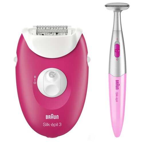 Эпилятор Braun 3-420 Silk-epil 3, розовый эпилятор braun 3 273 silk epil 3 pink