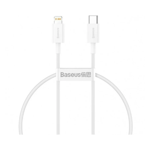 Кабель-зарядка Type-C на Lightning Baseus Superior Series 20W 2м (CATLYS-C02) белый 65w fast charging cable type c to type c