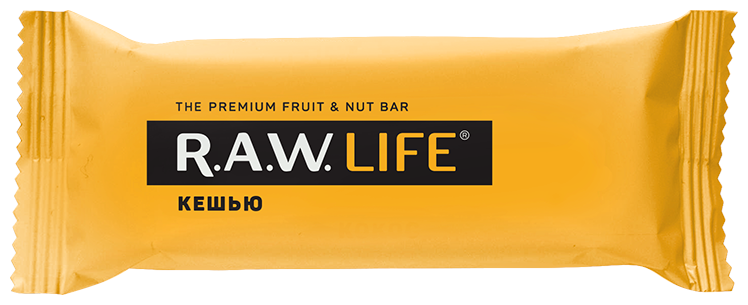 Raw Life Батончик орехово-фруктовый "Кешью", 47 грамм - фотография № 1