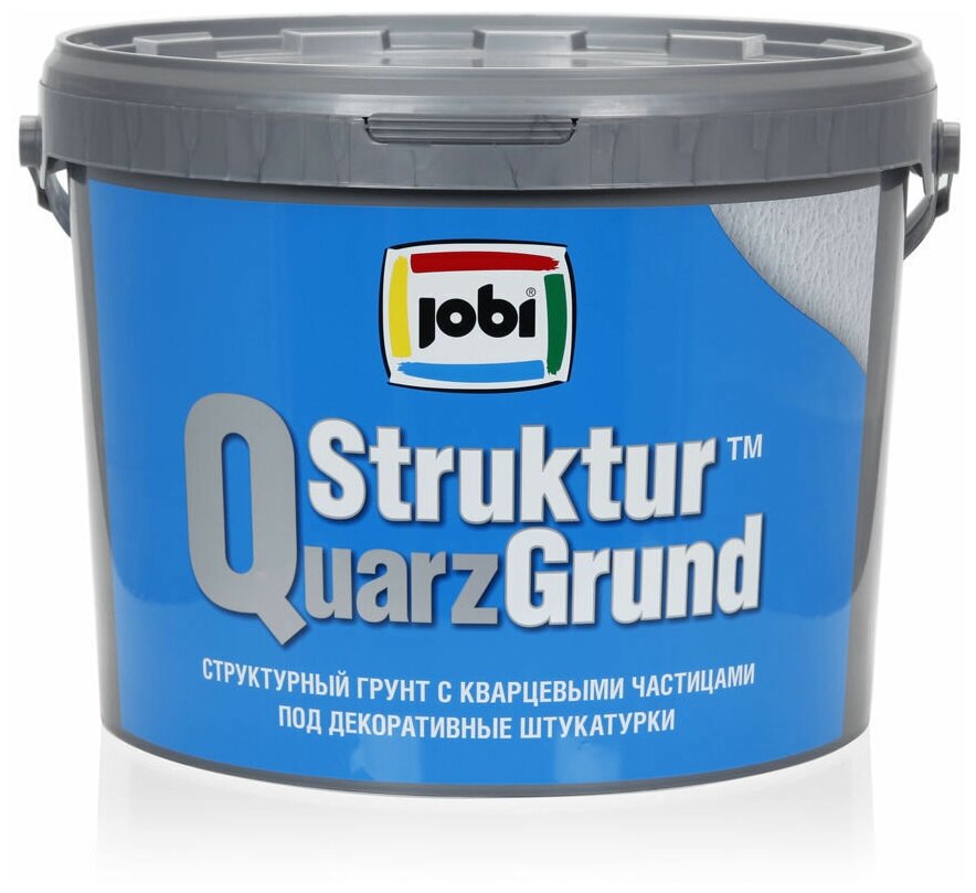 JOBI STRUKTURQUARZGRUND Грунт для штукатурок (10л) - фотография № 2