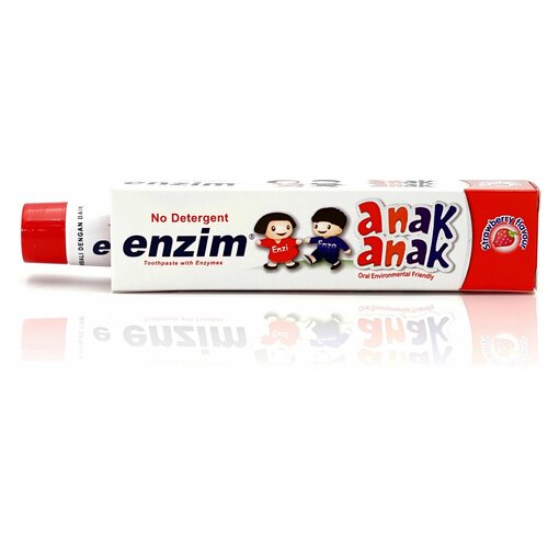 Зубная паста детская Enzim Anak Клубника (0-6 лет)