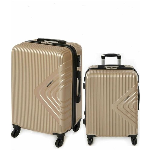 Комплект чемоданов Feybaul, золотой чемодан king new цвет темно зеленый размер m съемные колеса