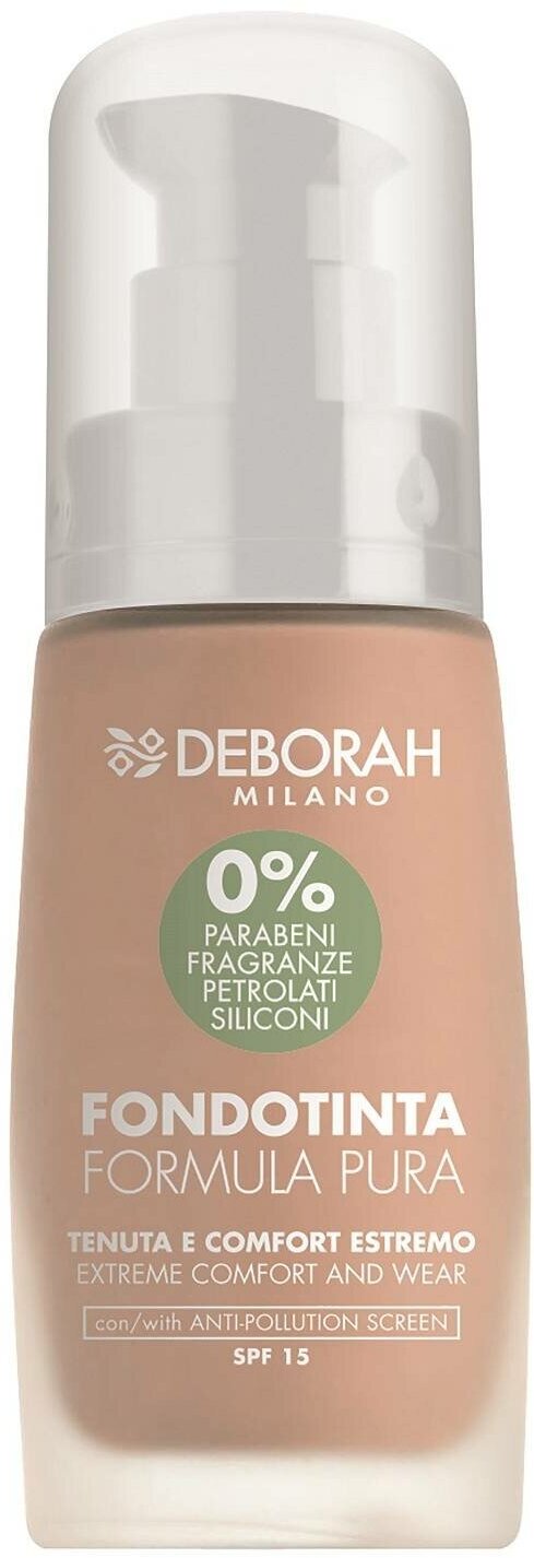 Тональная основа DEBORAH Milano FORMULA PURA FOUNDATION тон 01 белоснежный 30 мл.