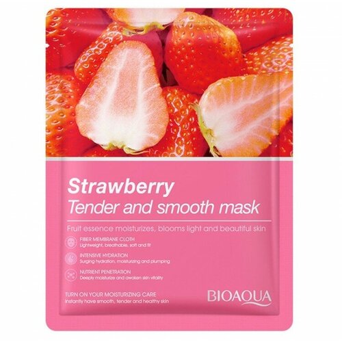 Маска для лица Bioaqua Strawberry Tender and Smooth Mask