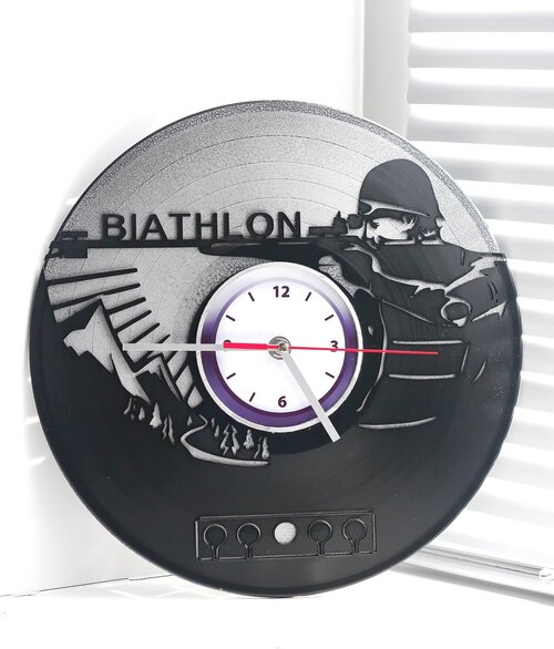 Настенные часы Биатлон