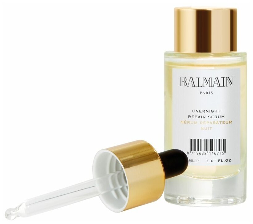 Ночная восстанавливающая сыворотка для волос Overnight repair serum, 30 мл BALMAIN - фото №2