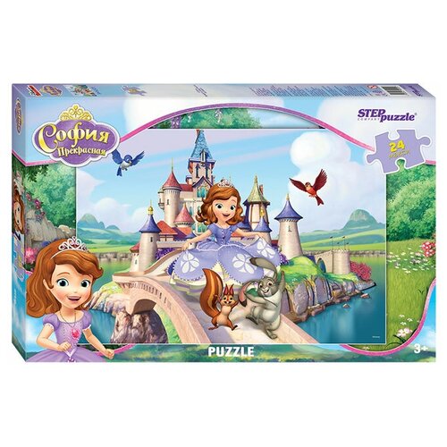 Пазл Step puzzle Disney Принцесса София (90025), 24 дет. пазл step puzzle disney принцесса софия 91240 35 дет розовый