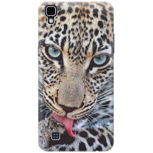 фото Cиликоновый чехол на lg x power / элджи х павер с принтом "леопард" gosso