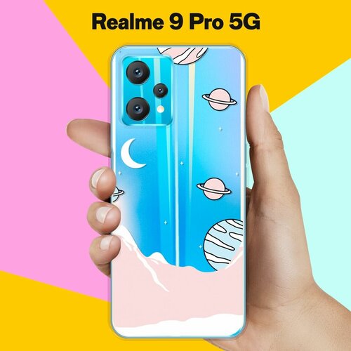 Силиконовый чехол на realme 9 Pro 5G Розовые горы / для Реалми 9 Про силиконовый чехол на realme 9 5g реалми 9 про горы 11