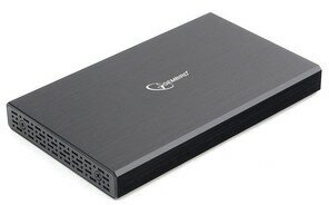 Gembird Контейнер для HDD EE2-U3S-55 Внешний корпус 2.5" чёрный, USB 3.0, SATA, до 2 Тб, алюминий