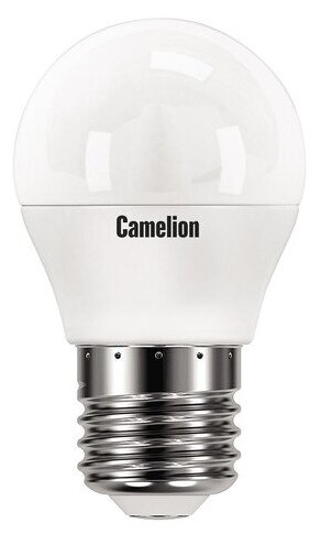 Светодиодная лампа шарик 3Вт Е27 3000К(теплый белый свет) - LED3-G45/830/E27 (Camelion) (код заказа 11374 )