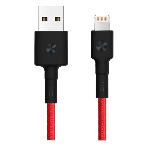 Кабель ZMI MFI USB - Lightning (AL803), 1 м, красный комплект 5 штук кабель usb lightning 1 м xiaomi zmi черный al803 black