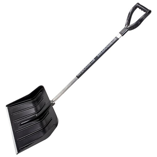 Лопата для уборки снега Berchouse №13, со съемным алюминиевым черенком, пластик, 530 x 360 мм
