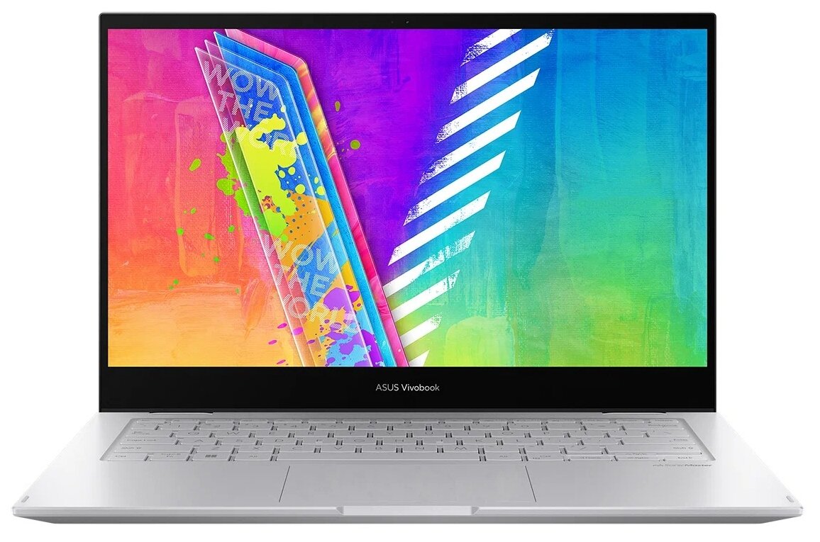 14" Ноутбук ASUS Vivobook Go 14 Flip TP1401KA-EC095W 1920x1080, Intel Pentium Silver N6000 1.1 ГГц, RAM 8 ГБ, DDR4, SSD 256 ГБ, Intel UHD Graphics, Windows 11 Home, 90NB0W43-M003U0, cool silver