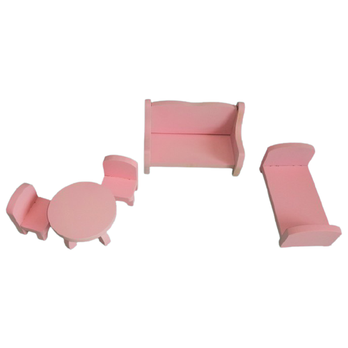 Коняша Набор мебели Мини МЛН03 розовый ролевые игры paremo набор мини кукольной мебели 3 предмета