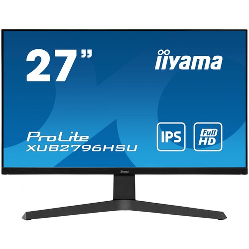 фото "монитор iiyama 27"" prolite xub2796hsu-b1 черный ips led 1ms 16:9 hdmi displayport m/m mat has 250cd "