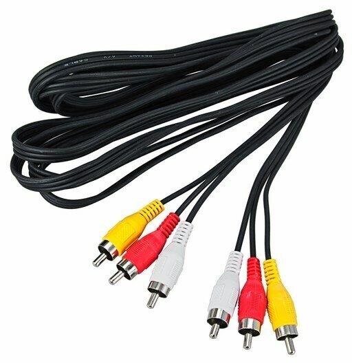 Кабель видео 3xRCA - 3xRCA Rexant 17-0204 (1 штука) 3.0m — фото 1