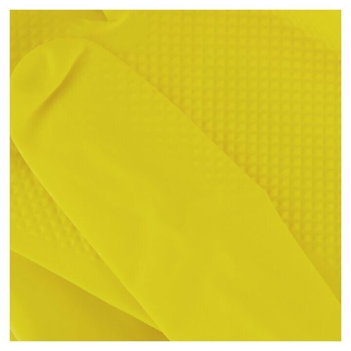 Перчатки AZUR резиновые, 1 пара, размер S, цвет желтый - фотография № 7