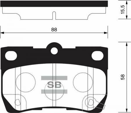 Колодки тормозные дисковые Sangsin Brake SP2083