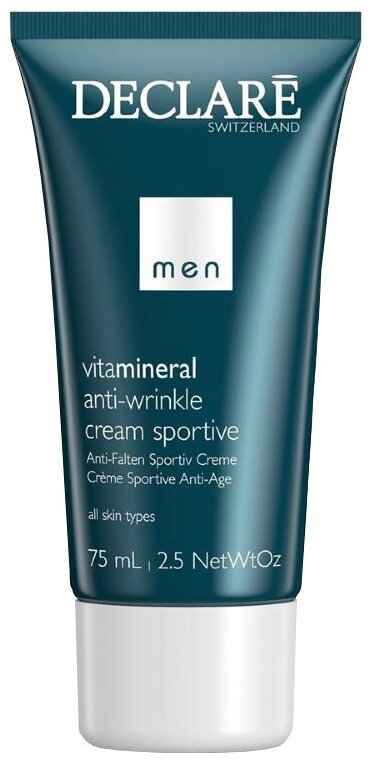 Declare Крем против морщин для активных мужчин Men Vitamineral Anti-Wrinkle Cream Sportive, 75 мл/75 г