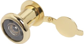 Глазок дверной для дверей 25-42 мм аллюр ГД-1 БШт, диаметр 14мм, цвет золото