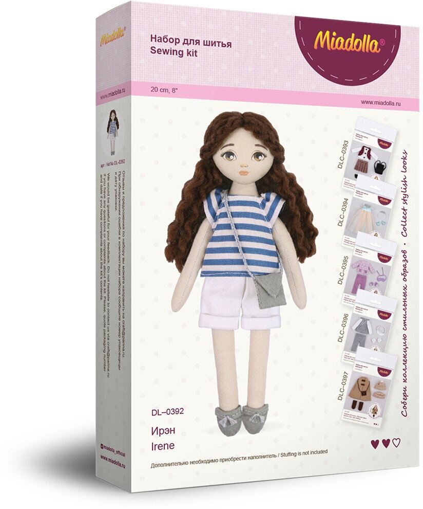 Набор для шитья куклы изготовление игрушки Miadolla DL-0392 "Ирэн"