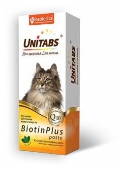 UNITABS BiotinPlus Паста с Биотином и Таурином для кошек 150г