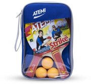 Набор для настольного тенниса Atemi STRIKE (2ракетки+чехол+3 мяча***)