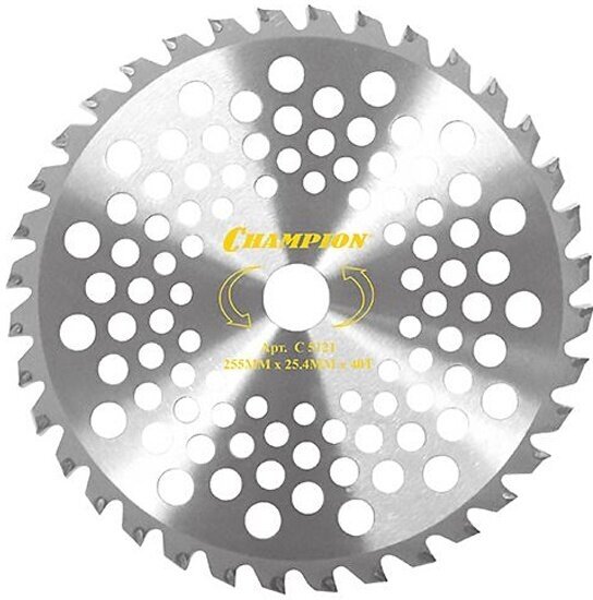 Нож Champion C5121 Anti-kick 40/255/25,4 для триммера SRM-330ES/SRM-350ES