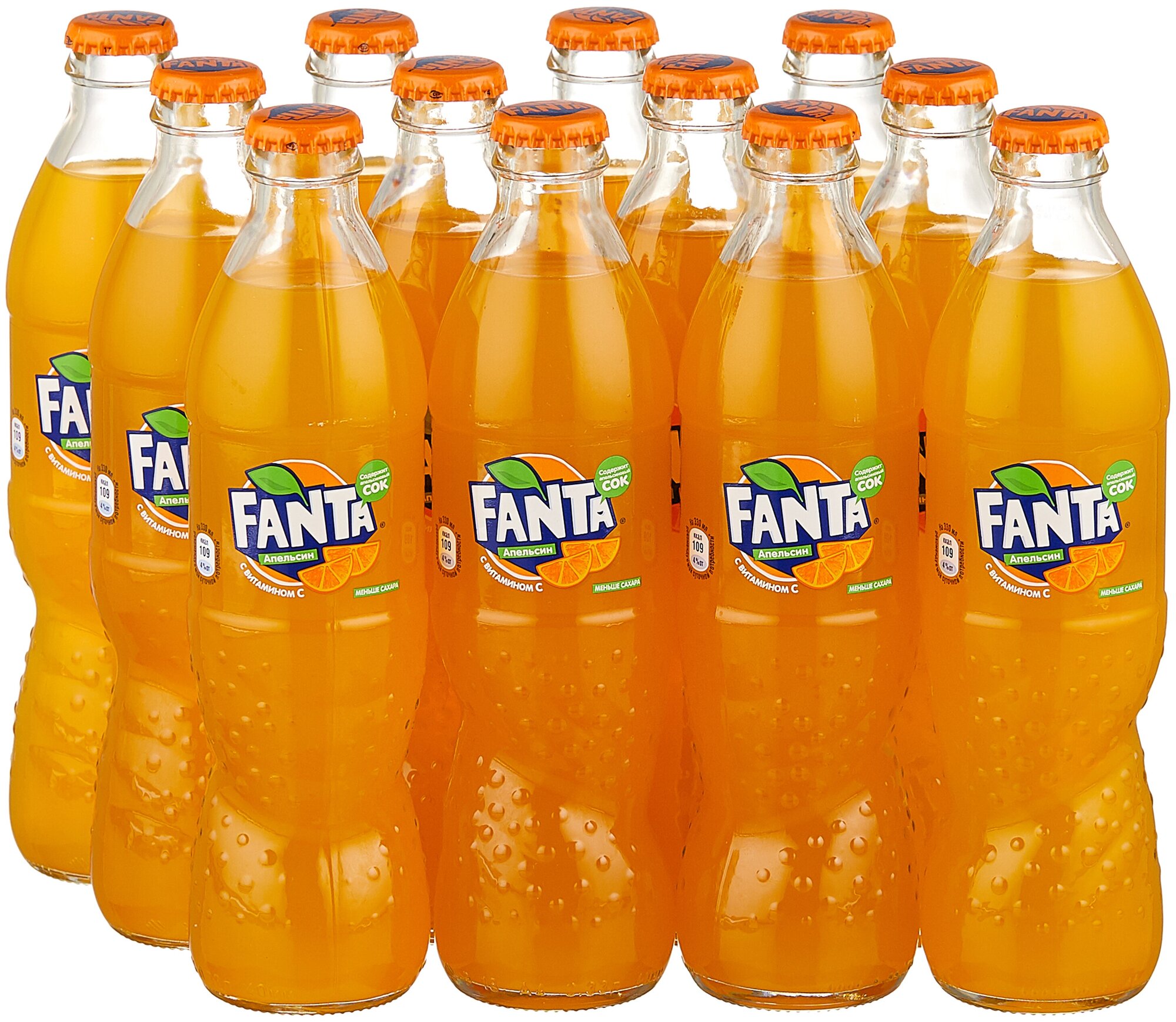 Газированный напиток Fanta, 0.33 л, 15 шт.