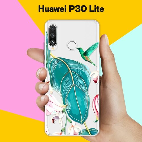 Силиконовый чехол Колибри на Huawei P30 Lite силиконовый чехол сердца на huawei p30 lite