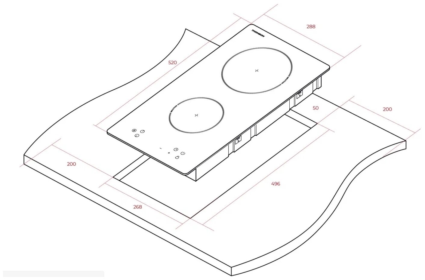 Варочная панель HI20-2N05 THOMSON - фотография № 8